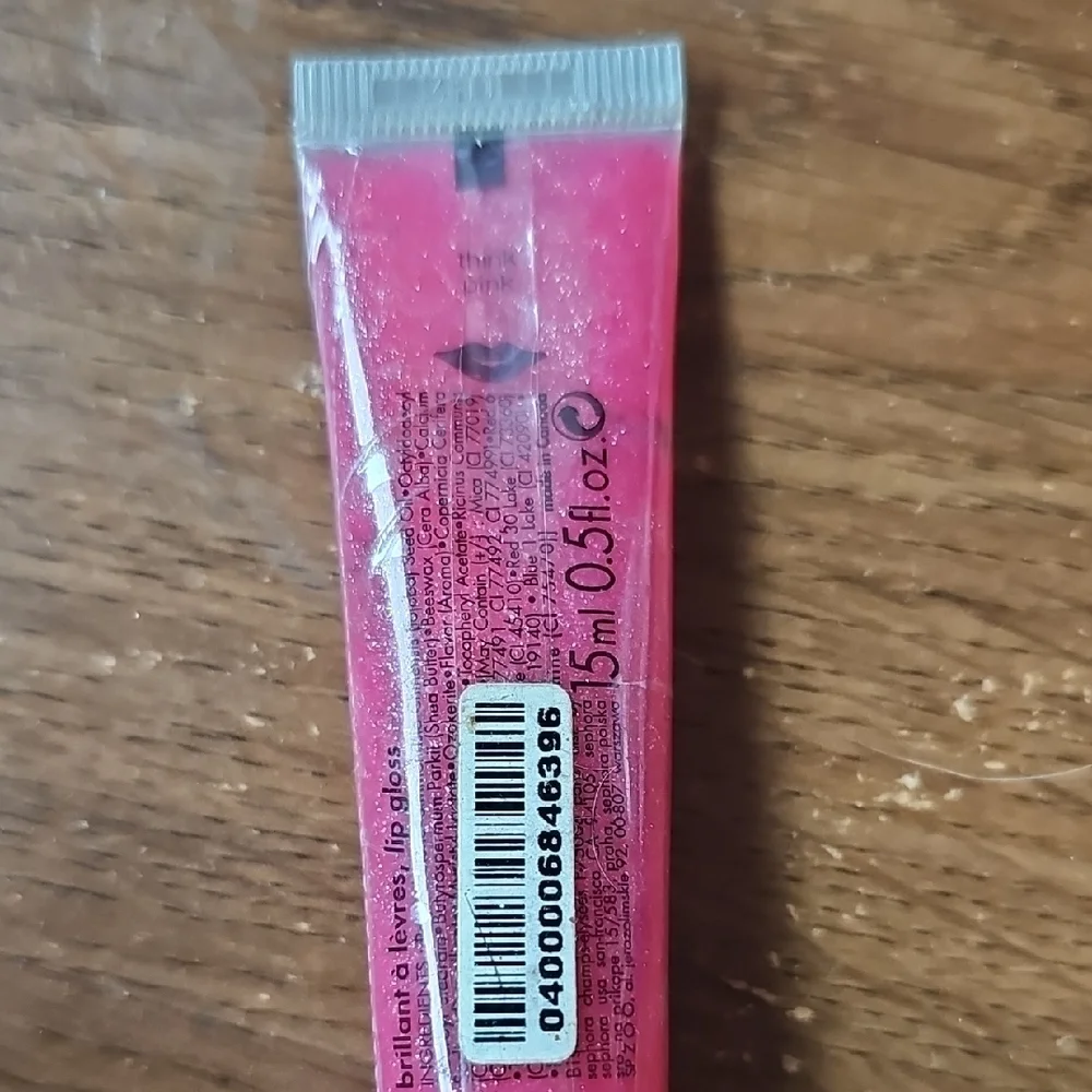 New Vintage Sephora Super Shimmer Lip Gloss - Think Pink Sealed